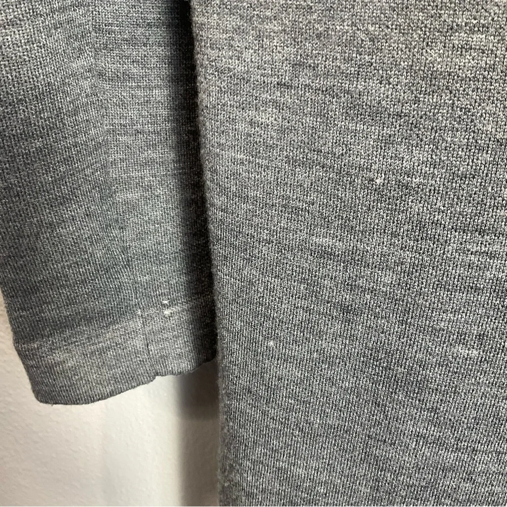 VINCE Two Tone Drape Open Front Wool Gray Cardigan merino wool blend size Small
